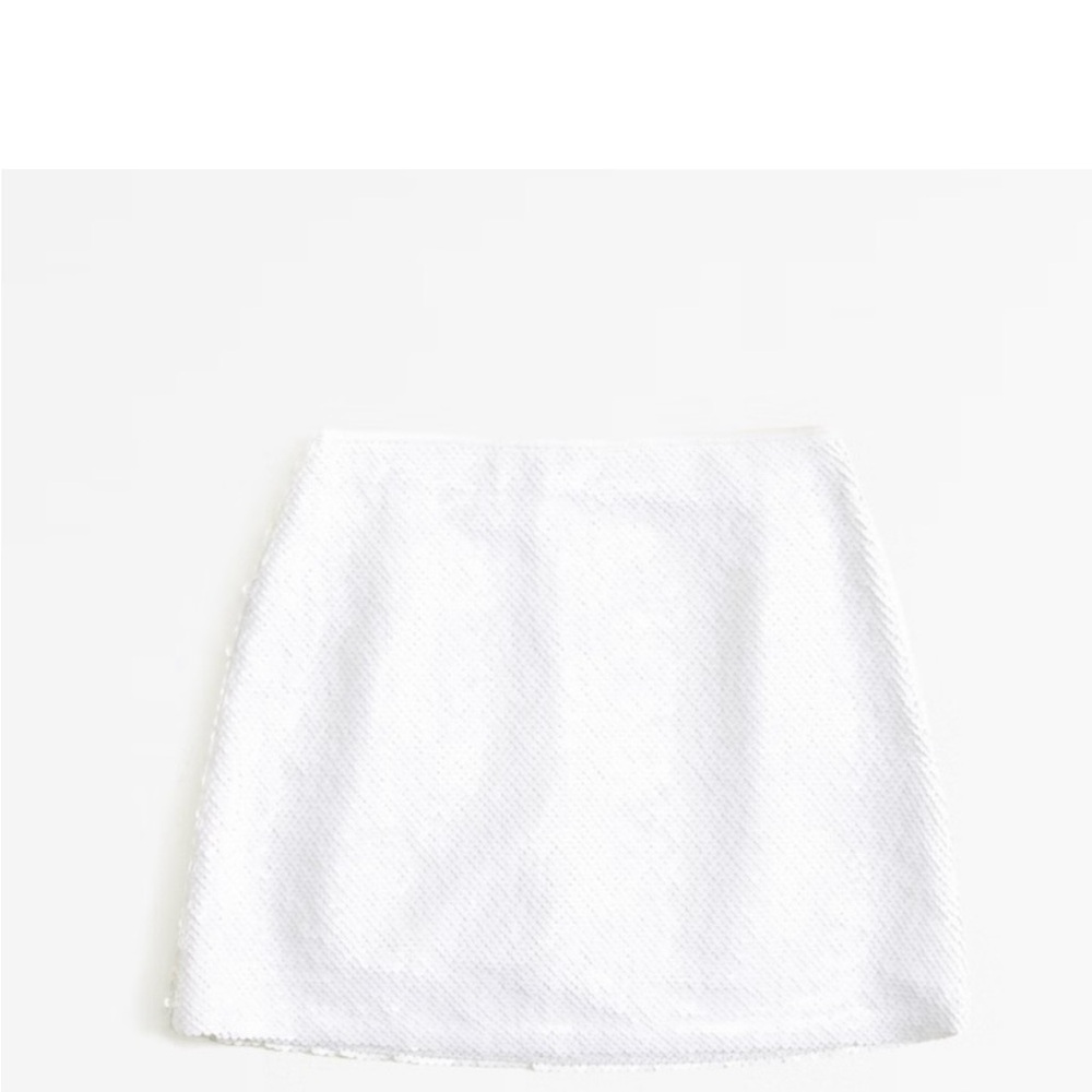 Abercrombie & Fitch White sequin skirt